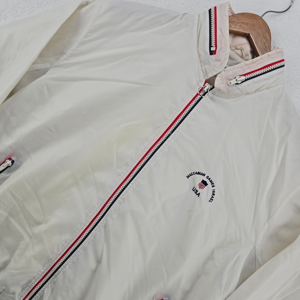 Vintage‎ La Mode Jacket Track Mens Size L Sportswear Maccabiah Games Israel USA